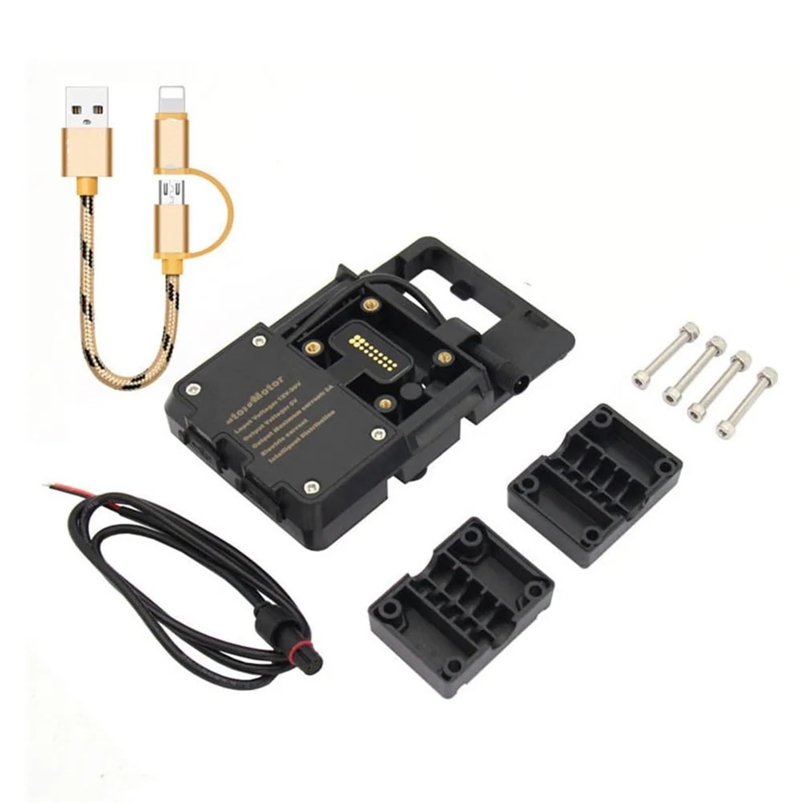 Support Telephone Velo pour BMW R1200GS R1250GS S1000XR R1200RS LC pour Support Navigation Aventure Chargeur USB Moto Support Téléphone Portable Support Support Telephone Moto Rotation
