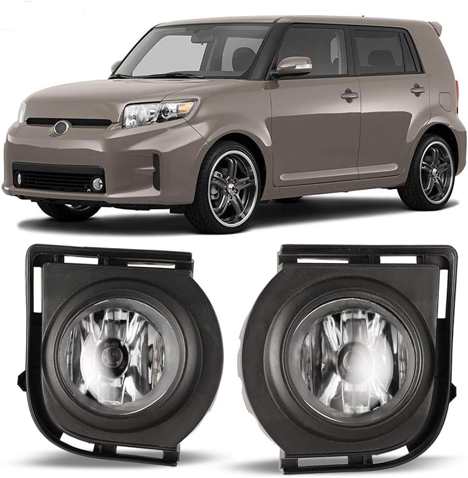 Winjet Fog Lights Compatible with [2008 2009 2010 Scion xB] Driving Fog Lights + Switch + Wiring Kit