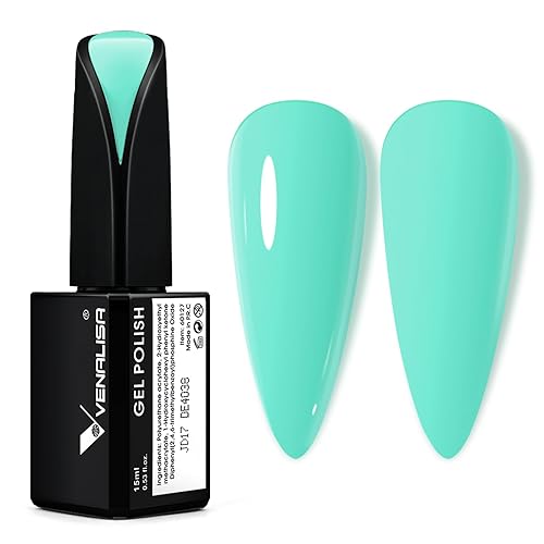 Esmalte de uñas VENALISA en gel, de 15ml, color nude, esmalte de uñas en gel que se absorbe con LED UV, kit de salón de manicura para principiantes,