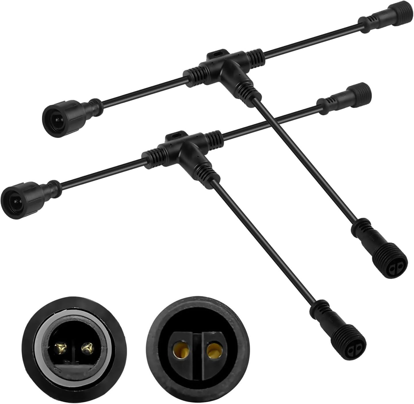 4pcs 6.5ft Extension Cord (with 2-PIN) is Designed for SUNTHIN Adapter Warm White Landscape Spotlights, Not Compatible with Smart Landscape Spotlights or RGB Landscape Spotlights