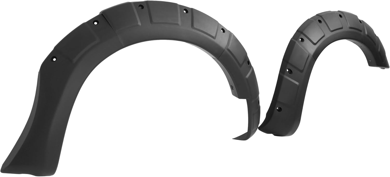 ALMULOO Fender Flares Set Compatible with 2005-2020 Nissan Frontier 58.6" and 59.5" / 5' Beds Front & Rear Wheel Eyebrow 4PCS Fender Trim Plastic (PP+TD20）Textured Black
