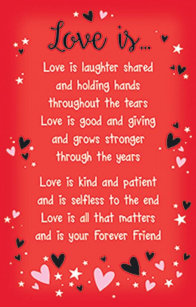 Regal Publishing Traditional Keepsake Card Love - 54 x 85 mm