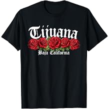 Tijuana with Roses, Tijuana Mexico, Womens Tijuana T-Shirt