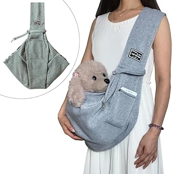 CALANDIS Pet Cat Dog Carrier Carry Pack Carrier Travel Bag Carrier Out Bag Grey