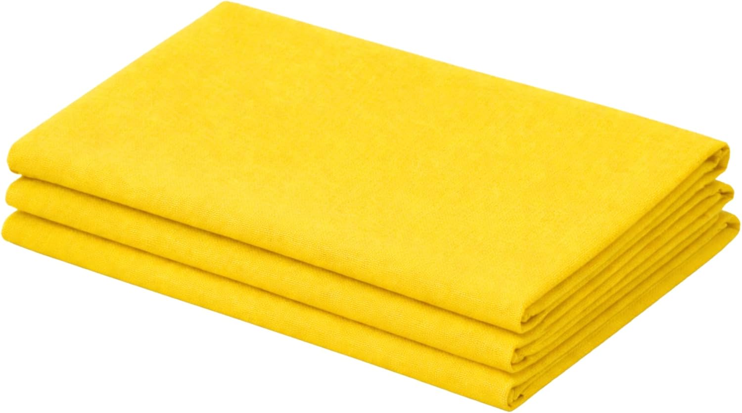 Solid Color Cotton Bandannas, 22x22 Inches, Unisex, Machine Washable, Available in 4 and 12 Packs (Solid Bright Yellow, 12)