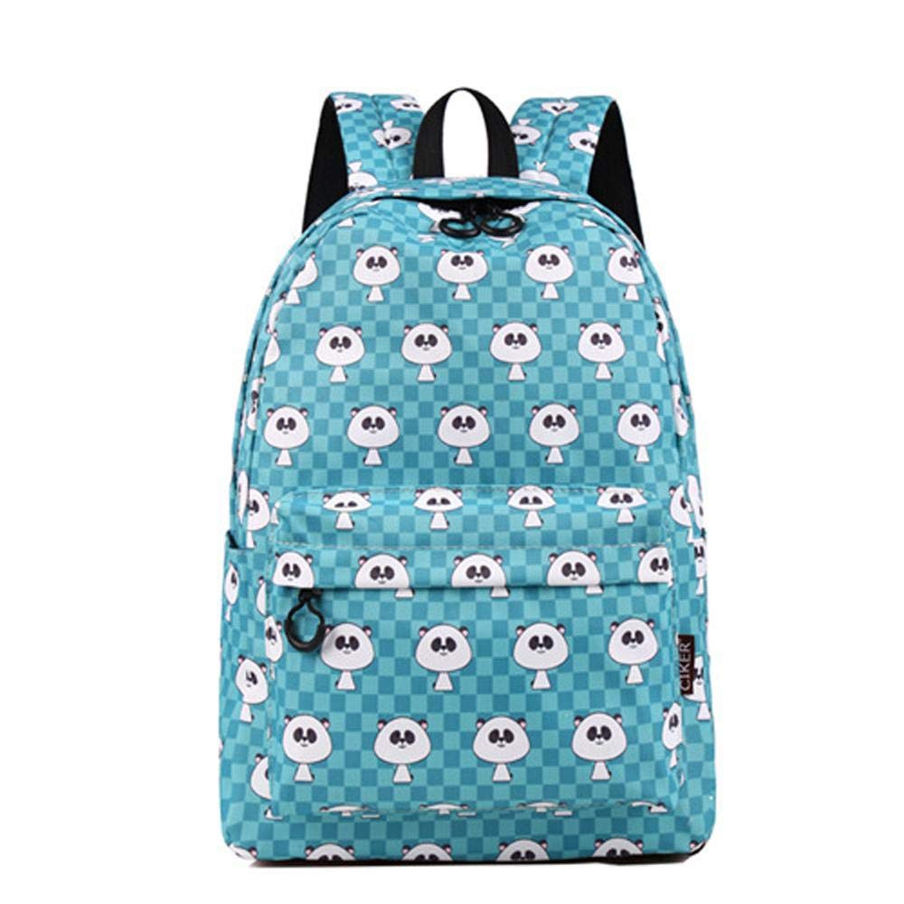 Mochila panda pequeña de estudiante bolsa computadora universidad 8