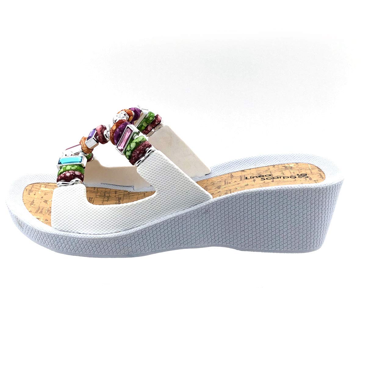 Badeschuhe Damen • Santorin • Badpantolette mit Absatz • fällt klein aus