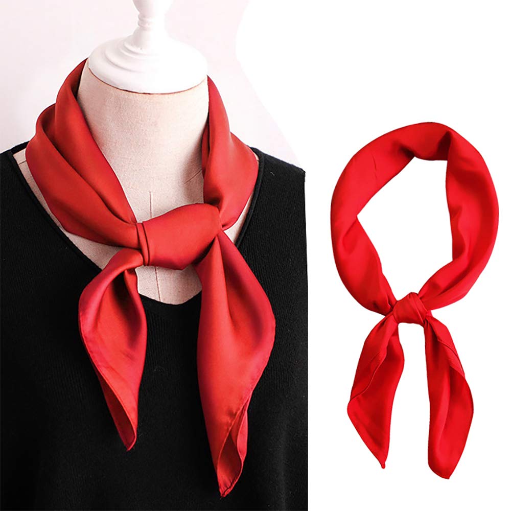 Glamorstar Satin Neck Scarf Suave Mujer