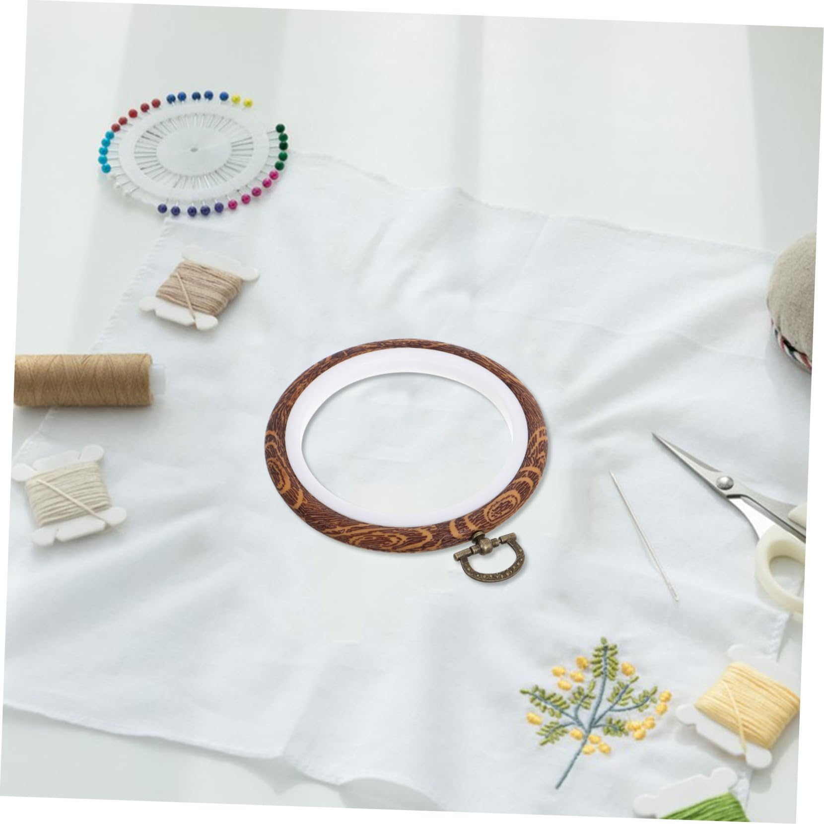 HOODANCOS 10 Piezas Bastidor de Bordado Ovalado Aros de Punto de Cruz Marco de Bordado para Manualidades para Hacer Regalos y Exhibir