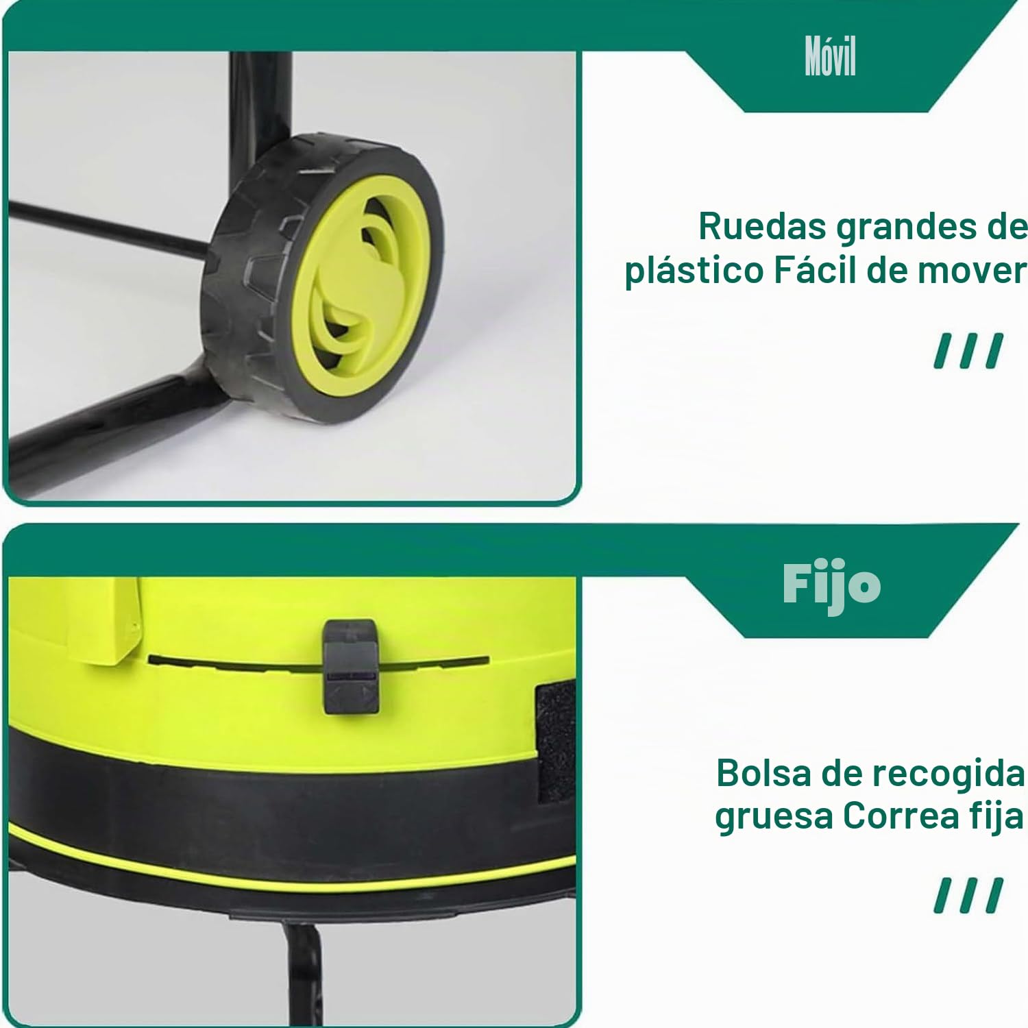 Trituradora De Hojas Eléctrica Sin Cuchillas 2500 W Trituradora Eléctrica Con Cable Y Ruedas Y Bolsa Recolectora Jardín Trituradora 8000 Rpm,Para Hojas,Césped Y Recortes Jardín,noPowercord