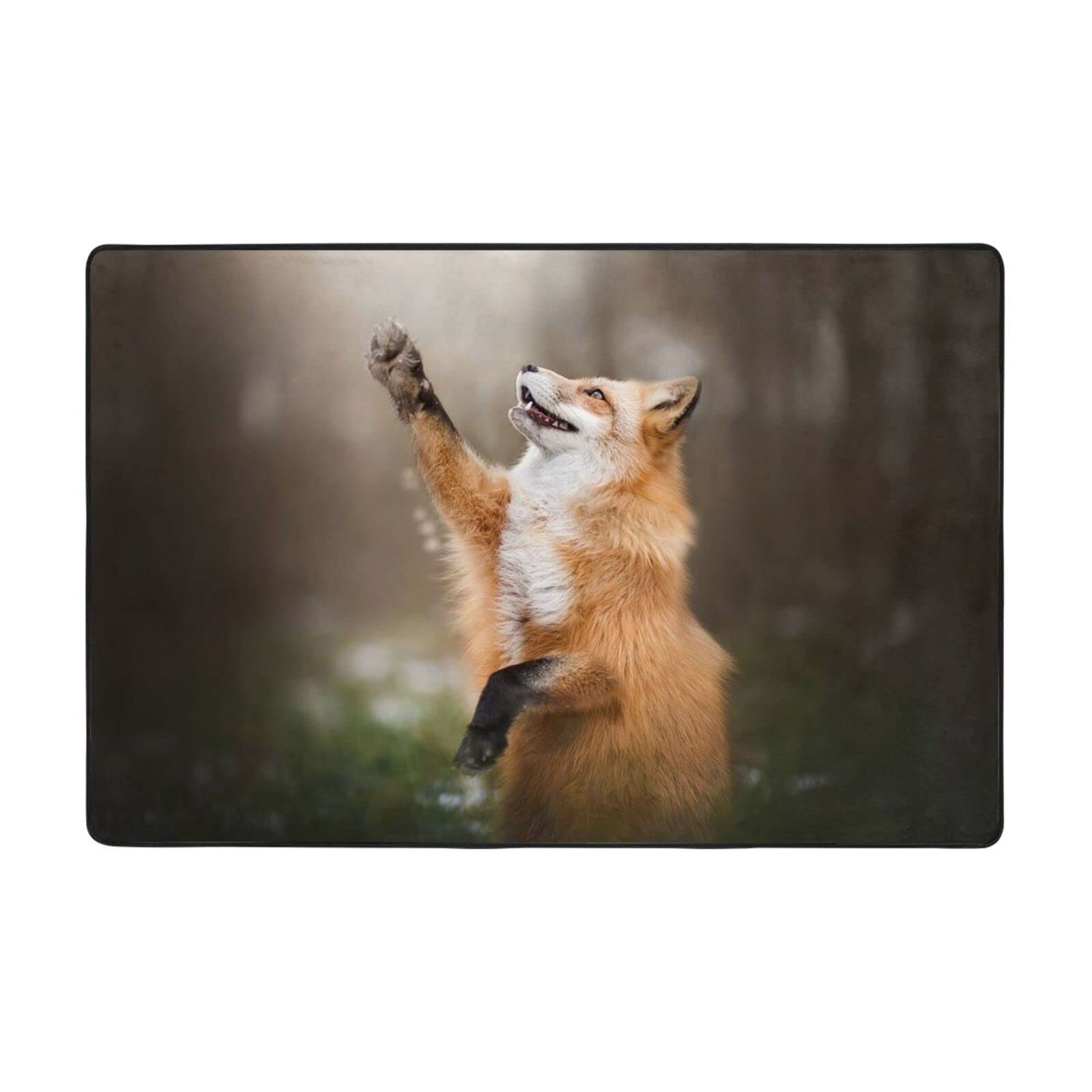 Tapis motif renard pour chambre d'enfant et salon cosy : une touche déco unique