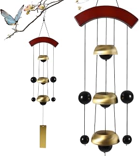 Wind Chimes for Outside, Copper Windchimes Outdoors Memorial for Women, Men, Birthday Festival Gifts, Housewarming Gifts, Temple Wind Bell Garden Decor for Outside Yard Decorations Outdoor Home Decor