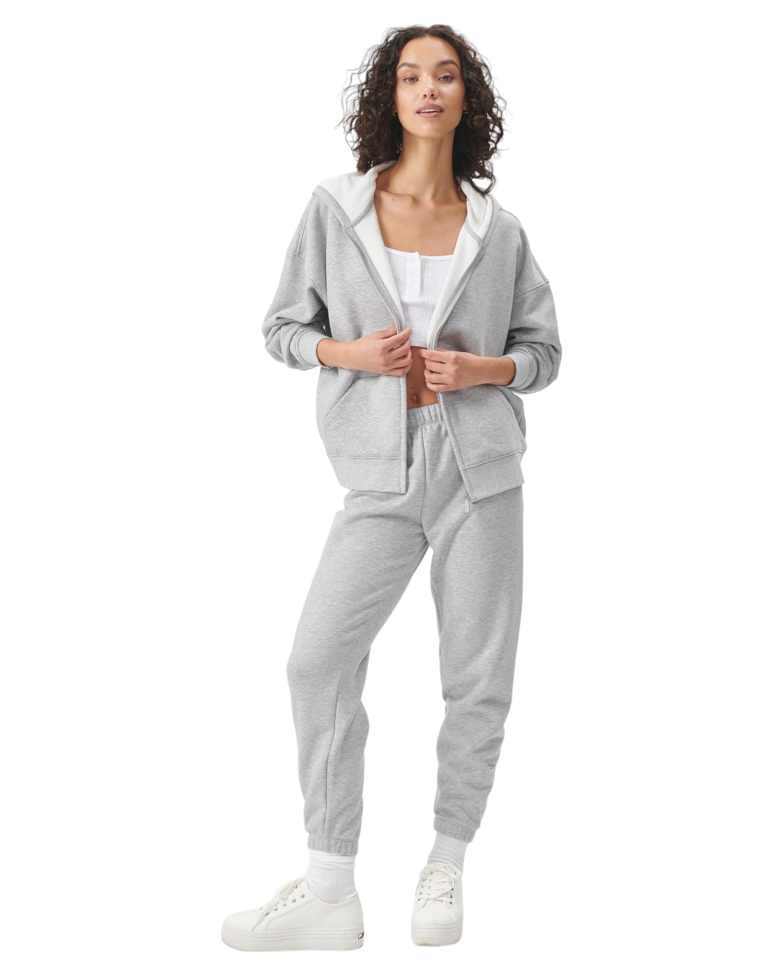 florence by mills Women's Cozy Crush Oversized Zip Hoodie