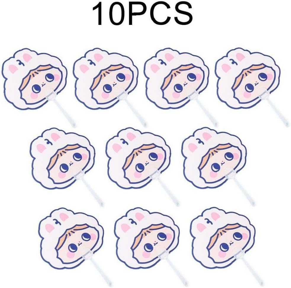 高級な かわいい 少女 うちわ 扇子 ハンドファン 手持ち 夏 涼しい用品 子供 学生 女の子 男の子 10本 Fapraha Cz
