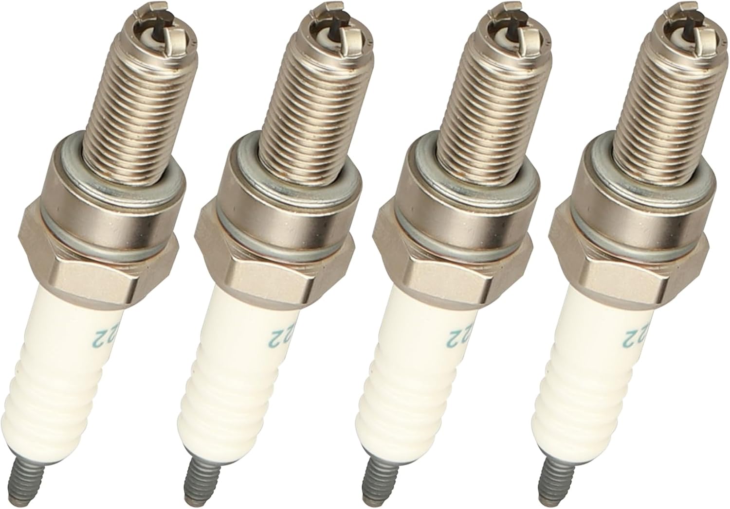 DRIVESTAR 4548 Spark Plug Compatible for 2002 Cannondale C440R 2003-2008 Kawasaki Z1000 2003-2007 Suzuki 2007-2013 Triumph Tiger 2006-2010 Yamaha FZ1 2001-2006 Honda CBR600F4i Pack of 4