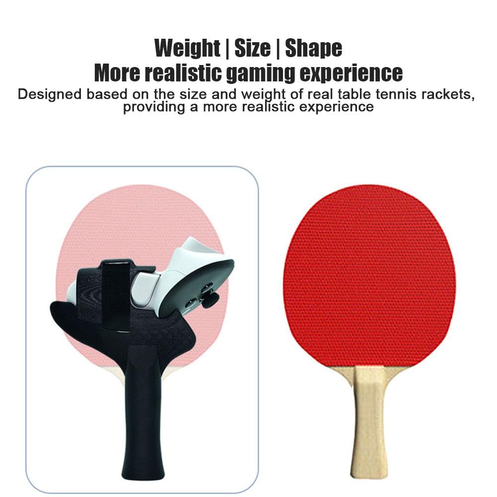 Poignées De Raquette Pour Eleven Table Tennis - Adaptateurs Pour Manettes Meta/Quest 3, Améliore Le Réalisme De Jeu