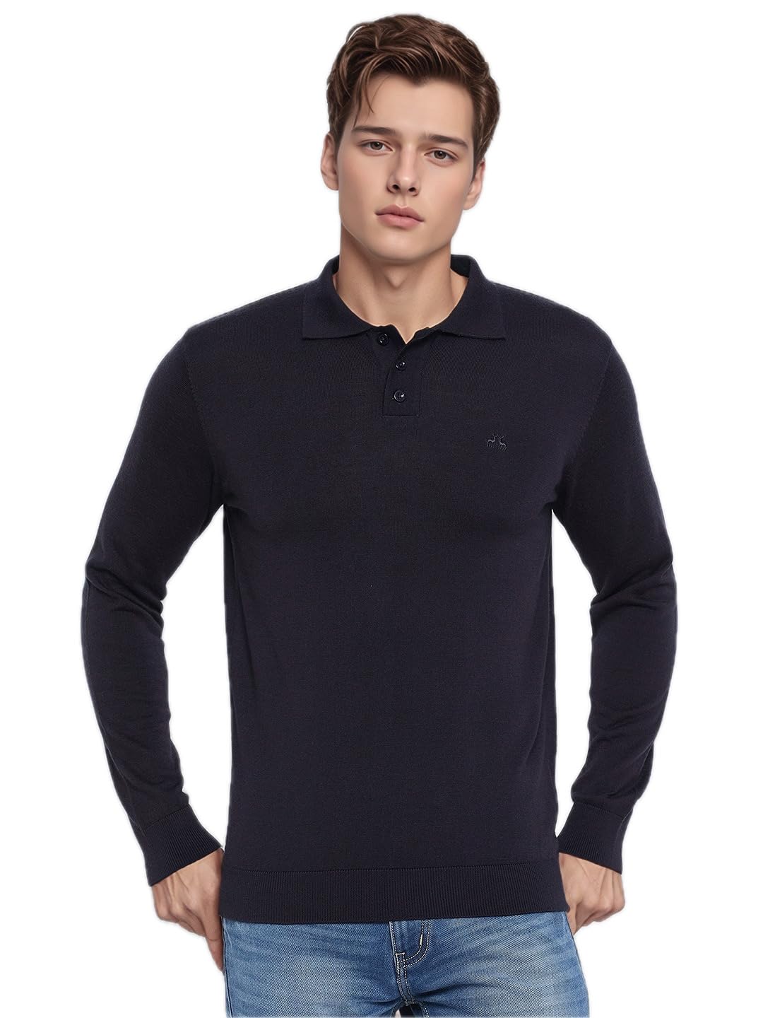 98 north 98 Degree North Men’s Merino Wool Blend Pullover Sweater-M2504-D.Navy-picture-31