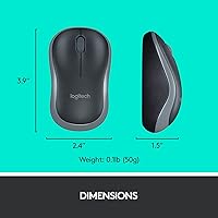 Vista 9 de Logitech MK270 Combo de teclado y mouse inalámbricos, teclado y mouse incluidos, conexión sin abandono de 2.4 GHz, batería de larga duración