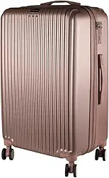 Mala Média 23Kg em ABS Com 4 Rodas 360 - AeroMalas Jeri (Rose)