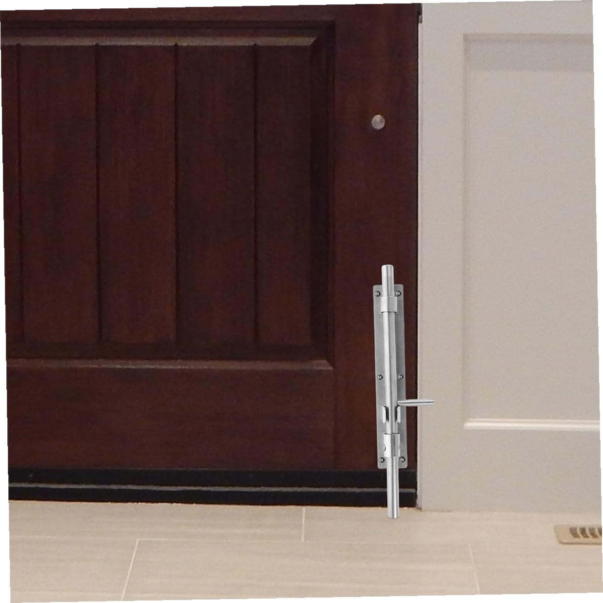 2 pezzi Bullone per Porta in Acciaio Inossidabile Chiusura Scorrevole Pesante per Sicurezza Casa Adatto Porte in Legno Cancelli e Armadi Facile da Usare e Resistente