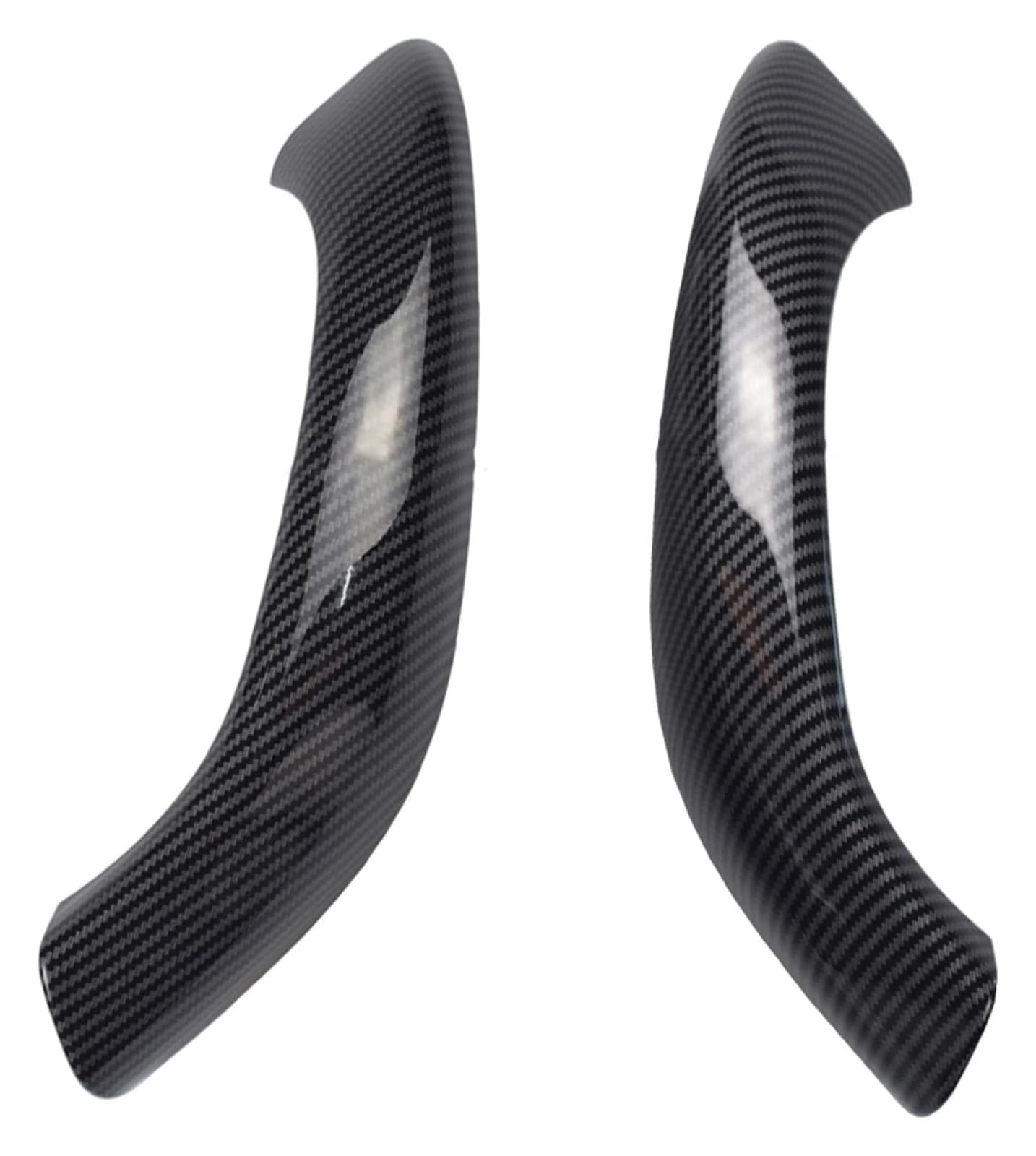 Asddllnn Fiber Texture 2Pcs Door Grab Pull Handle Inner For Bmw X1 X2 F48 F49 51417417513 Car Interior Handle Inner Door Armrest Panel Pull(Fiber Texture 2Pcs)