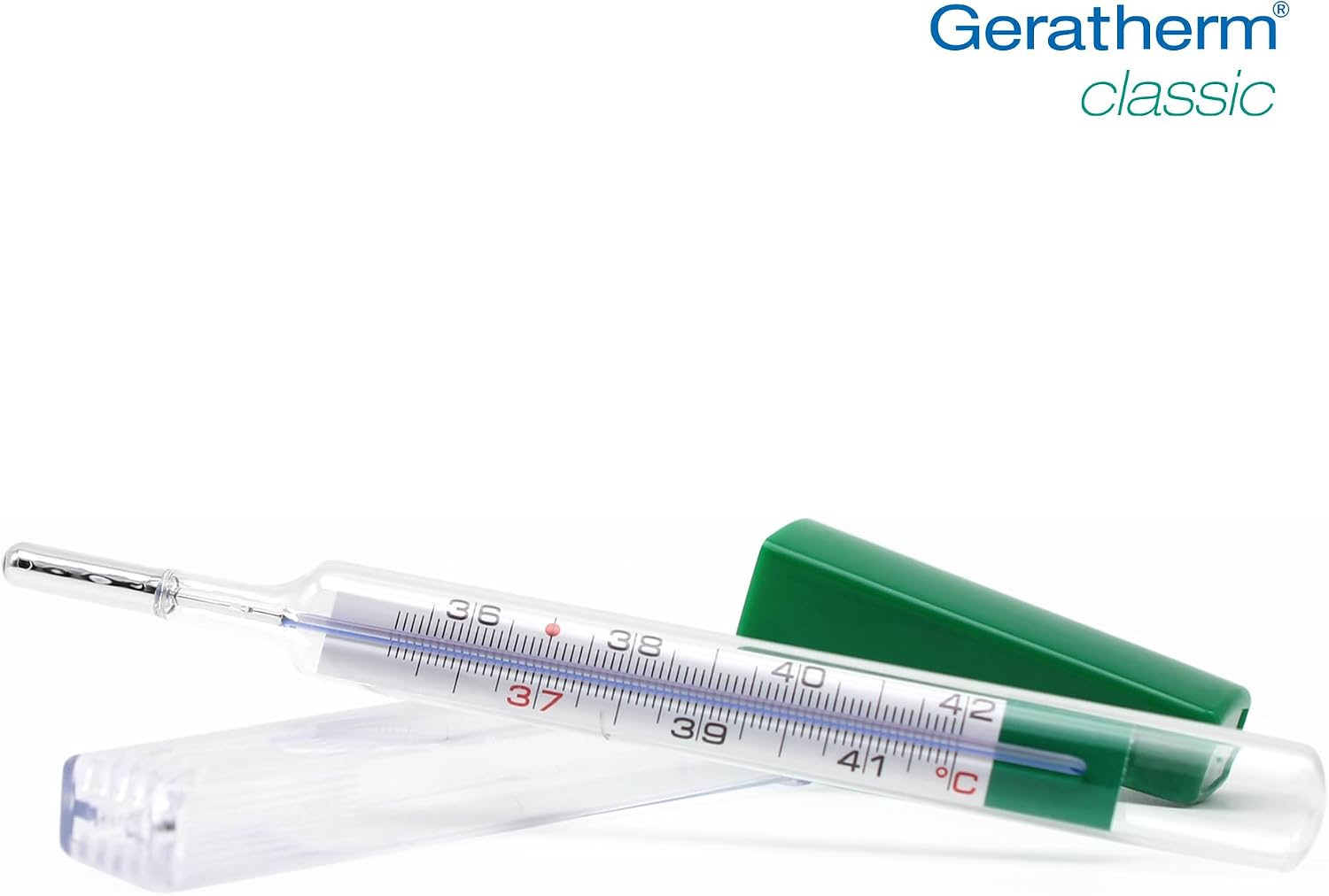 Close-up of GERATHERM Classic Analogue Thermometer scale