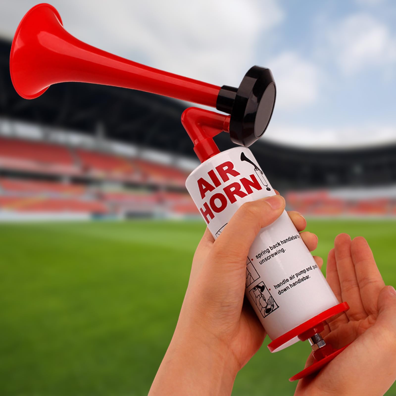Erzekrim Air Horn - Tromba ad aria compressa portatile, per fischietto di avviamento, per fanfare