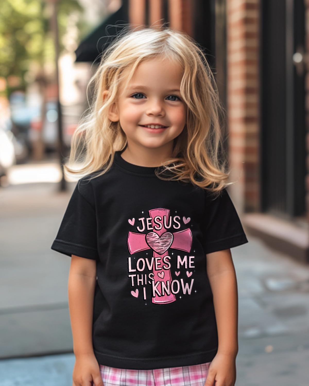 Jesus Shirt for Kids Toddler Girls Boys Jesus Loves You Christian Easter God T-Shirts Funny Short Sleeve Top Graphic Tee 2-8T - Image 3