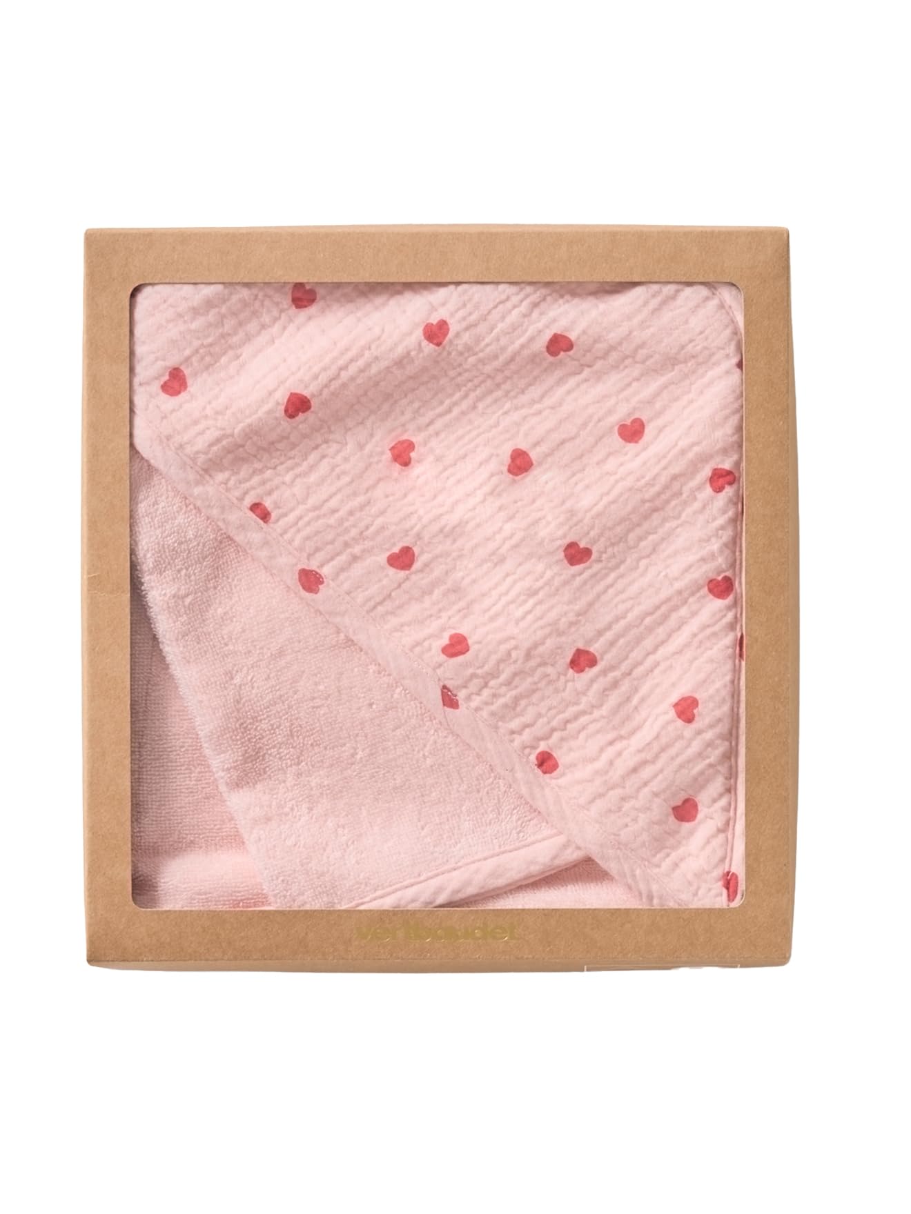 VERTBAUDET Cape de bain MON COEUR gant de toilette