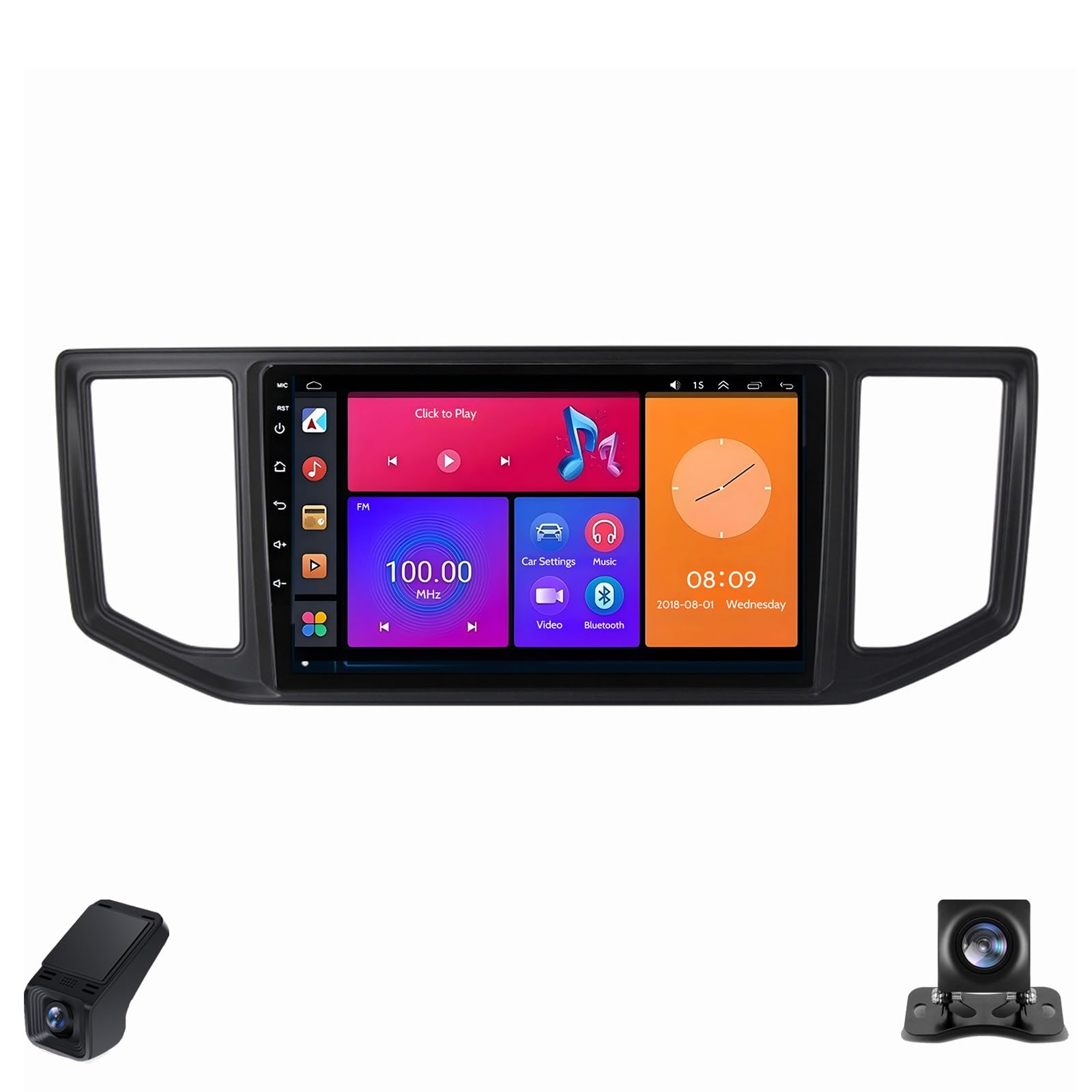 Radio Samochodowe Android CarPlay dla Volkswagen Crafter 2017-2021 4-core Radio Samochodowe Multimedialne z Ekranem Dotykowym 9-Inch/SWC/Bluetooth/Radio FM/WIFI/GPS/Kamera Cofania(X1)