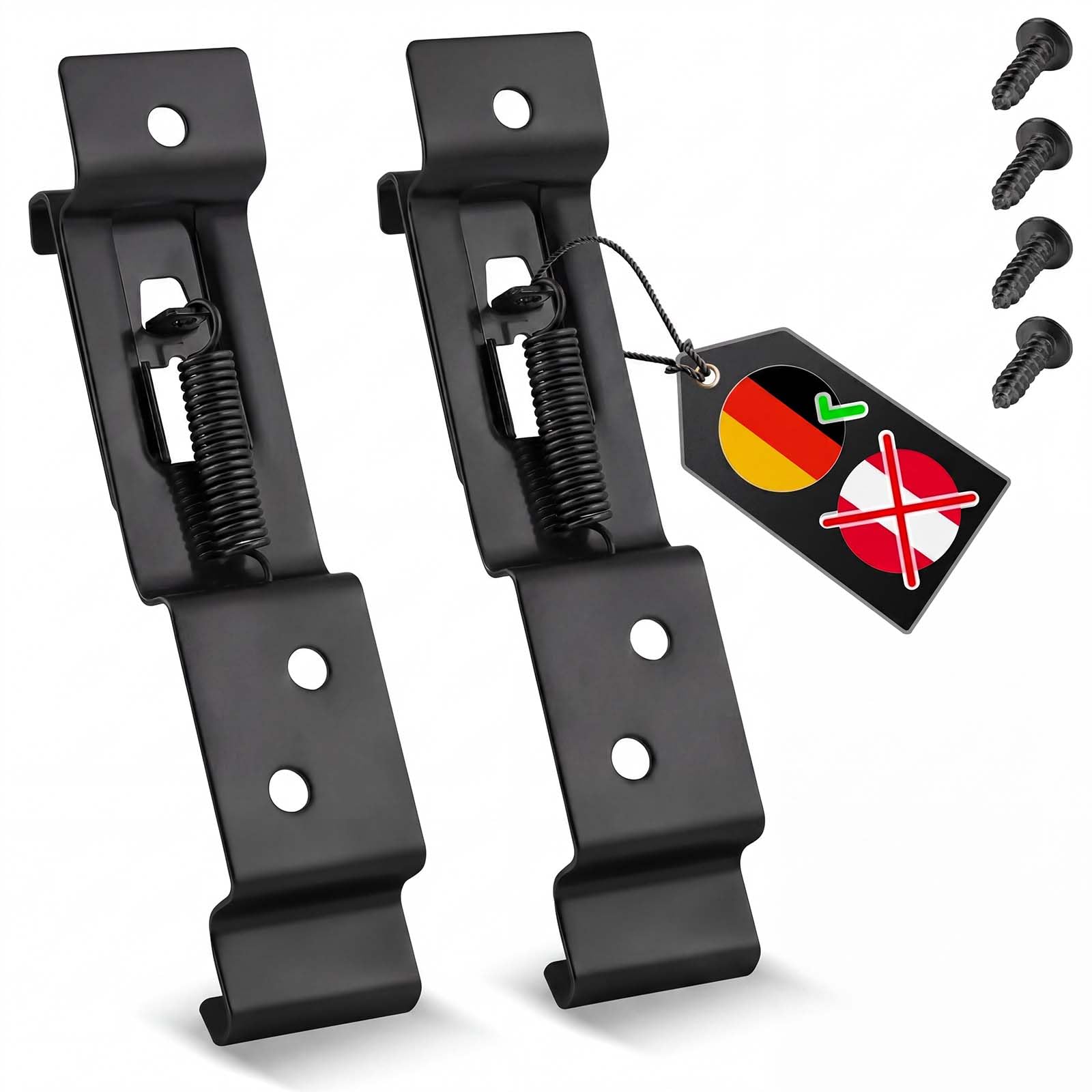vsshe Kennzeichenhalter Rahmenlos, Universal Nummernschildhalterung Auto, Rahmenlose Kennzeichenhalter für Autos, Kennzeichenhalter Unsichtbarer Rahmenlos Nummernschildhalter für jedes Auto
