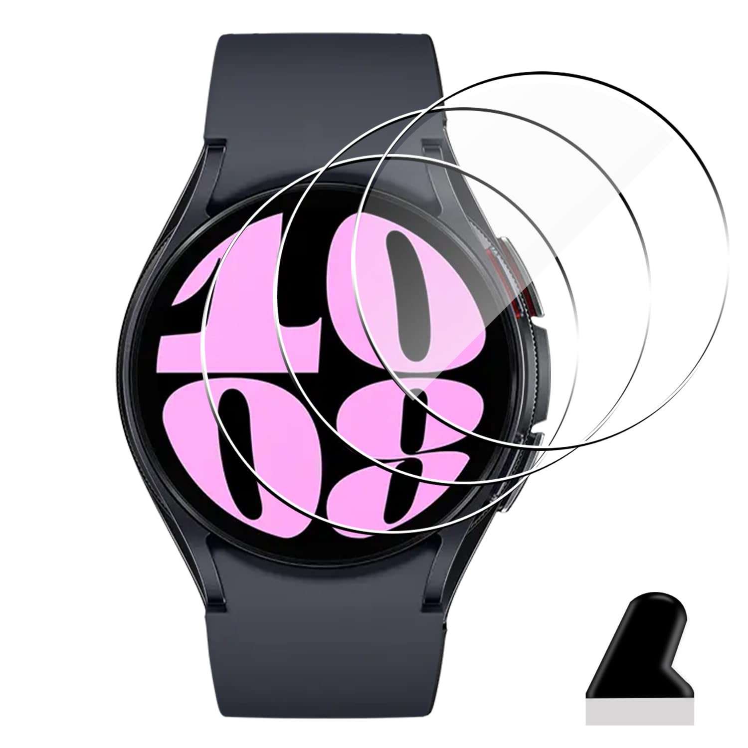 Amazon | 【3枚セット】 対応 Galaxy Watch 6 40mm ガラスフィルム 