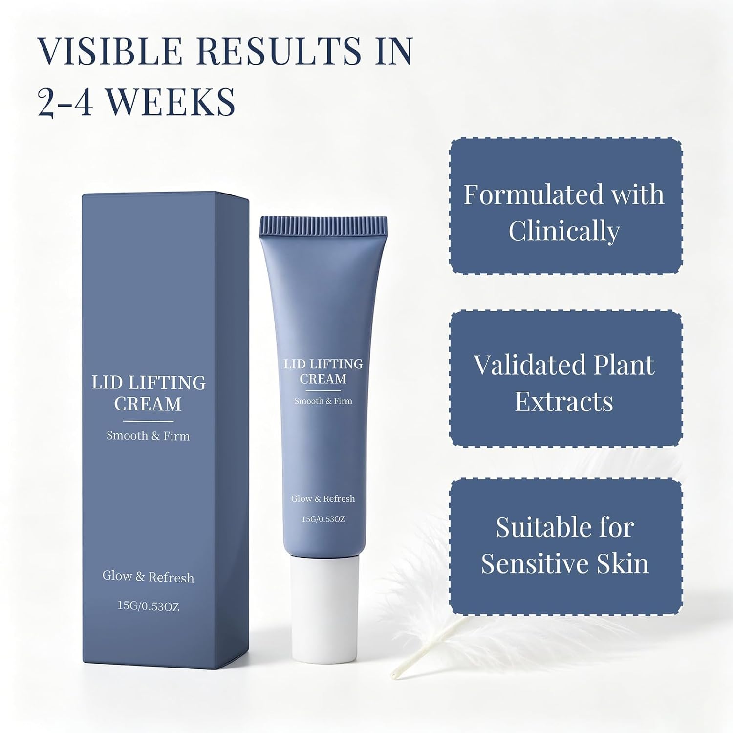 Lid Lifting Eye Serum for Wrinkles & Sagging Eyelids, 2 PCS