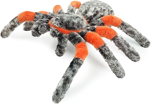 10-Inch Realistic Spider Stuffed Animal Plush Toy, Soft Stuffed Insect for Kids & Toddlers, Friendly Educational Model for Science Learning, Halloween Christmas Birthday Gift