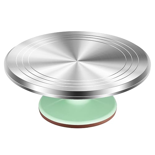 Kootek Aluminium Alloy Revolving Cake Stand