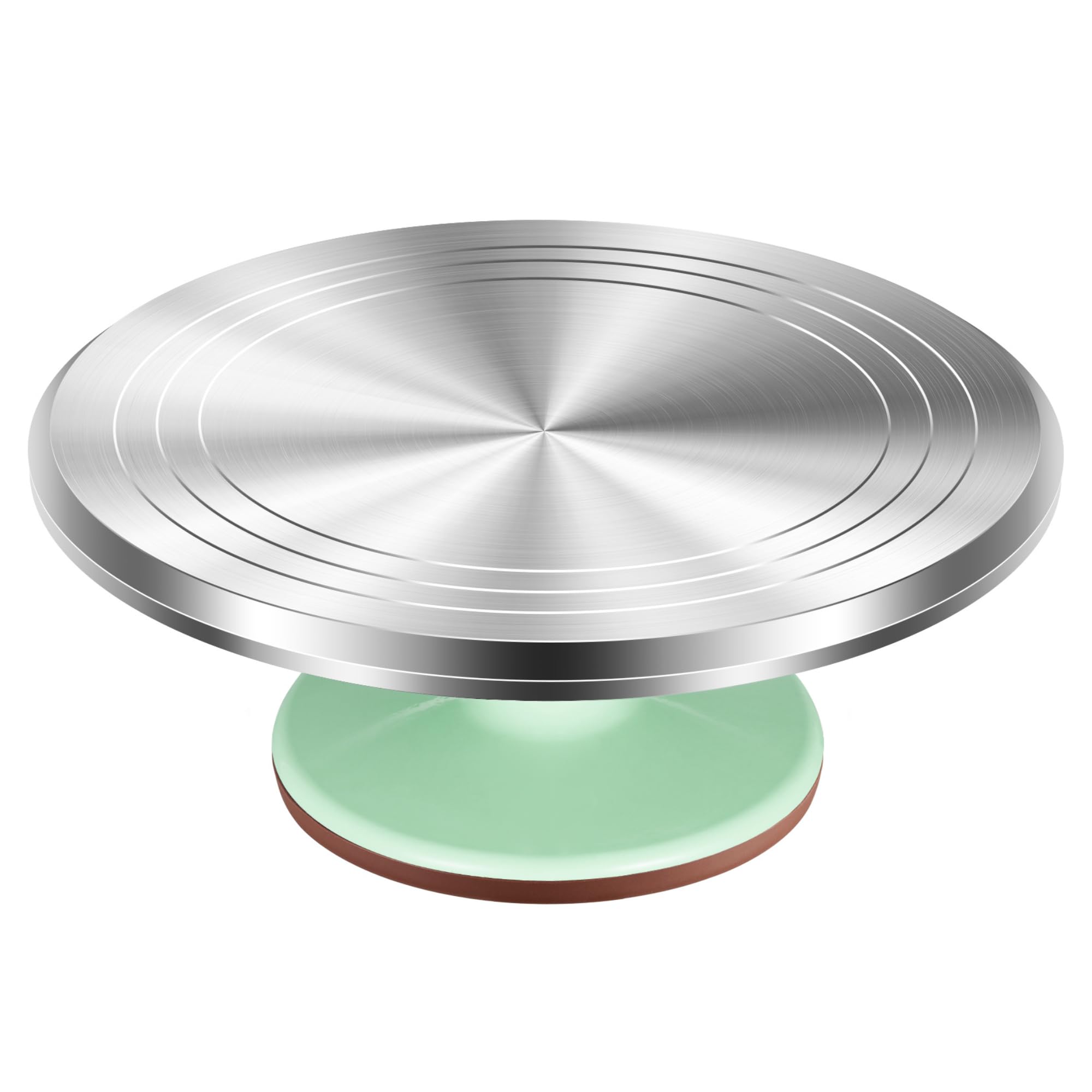 Kootek 12" Green Aluminum Alloy Cake Turntable, Cake Stand for Decorating