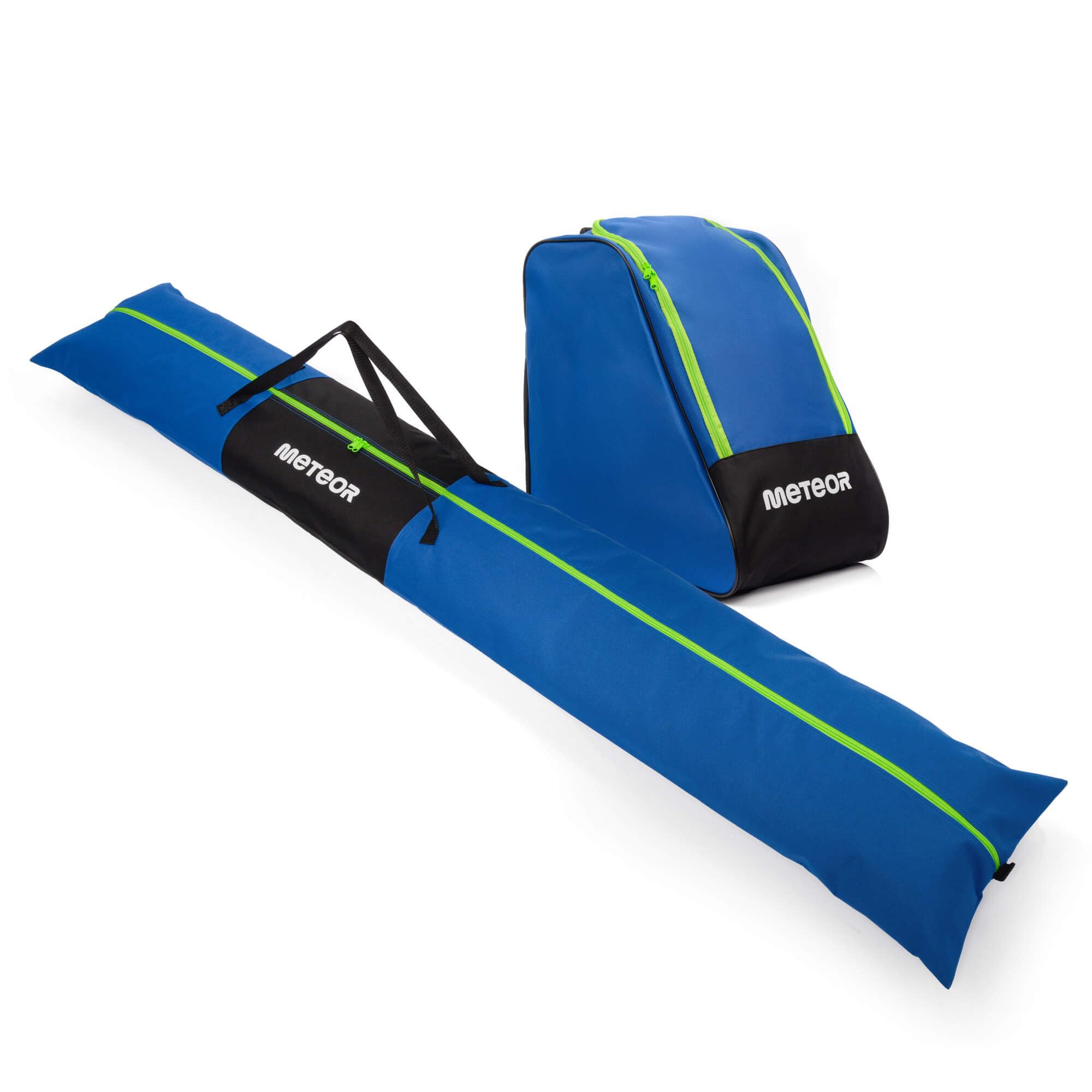 meteor Skitasche Set - Skisack 177 cm & Belüftete Skischuhtasche - Wasserabweisend, Perfekt für Wintersport und Skiurlaub - Komplettes Set