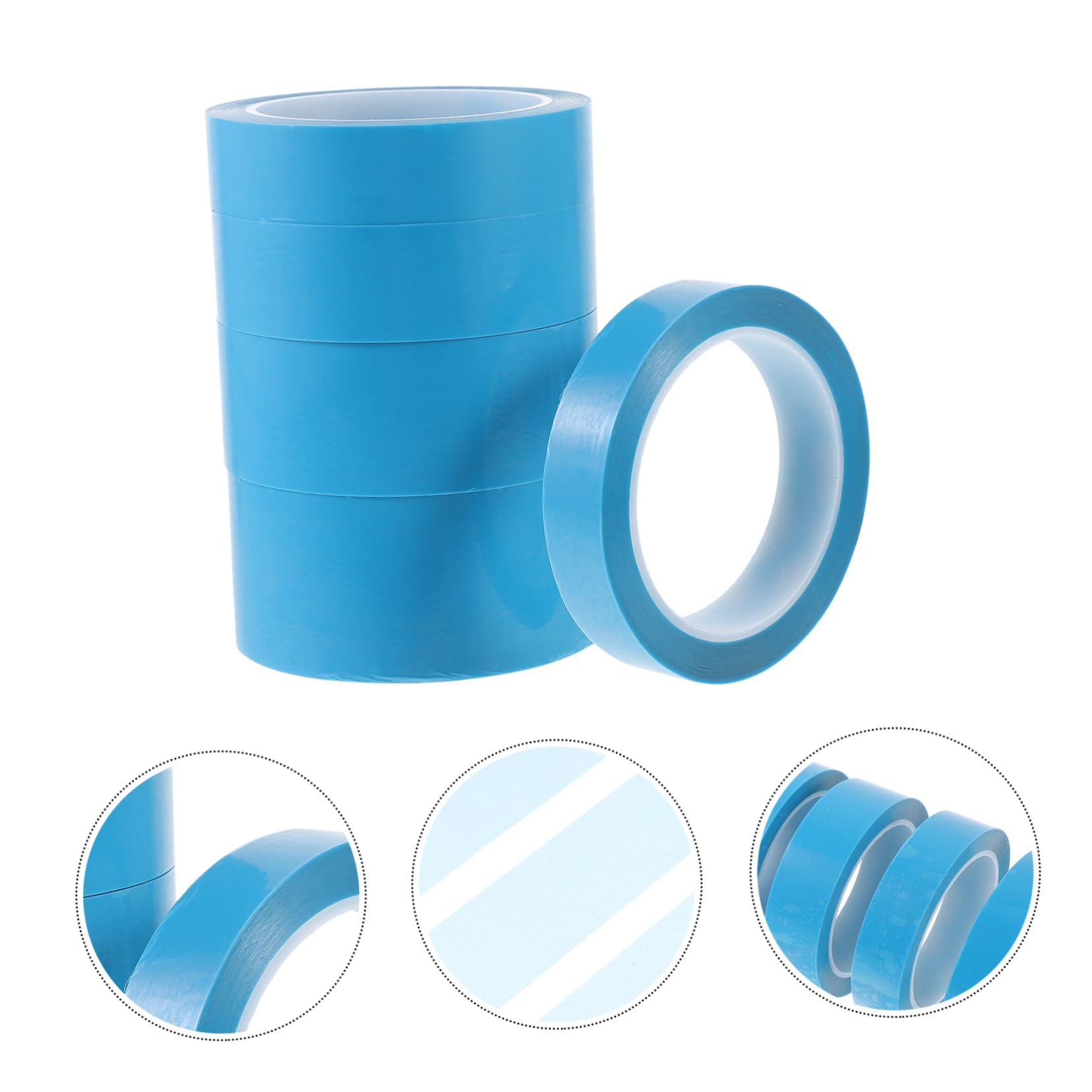 NOLITOY 5 Rollos Cinta de Carrocero Automotriz Resistente al Calor Cinta de Enmascarar para Pintura de Carro para Curvas con Uso Profesional y DIY Color Aleatorio