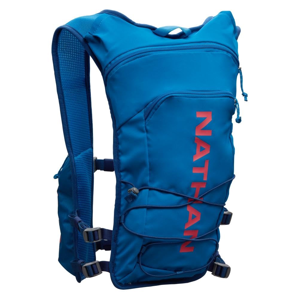 Nathan Pinnacle Race Vest & 12L Hydration Pack with 1.6L Bladder, Water-Resistant Pockets, Lightweight & Moisture Wicking