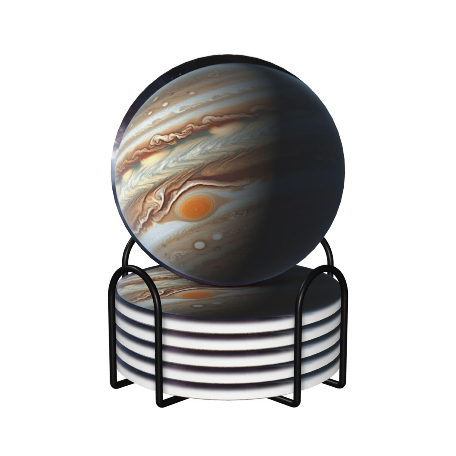 Dessous de verre paysage Jupiter en céramique absorbante de qualité