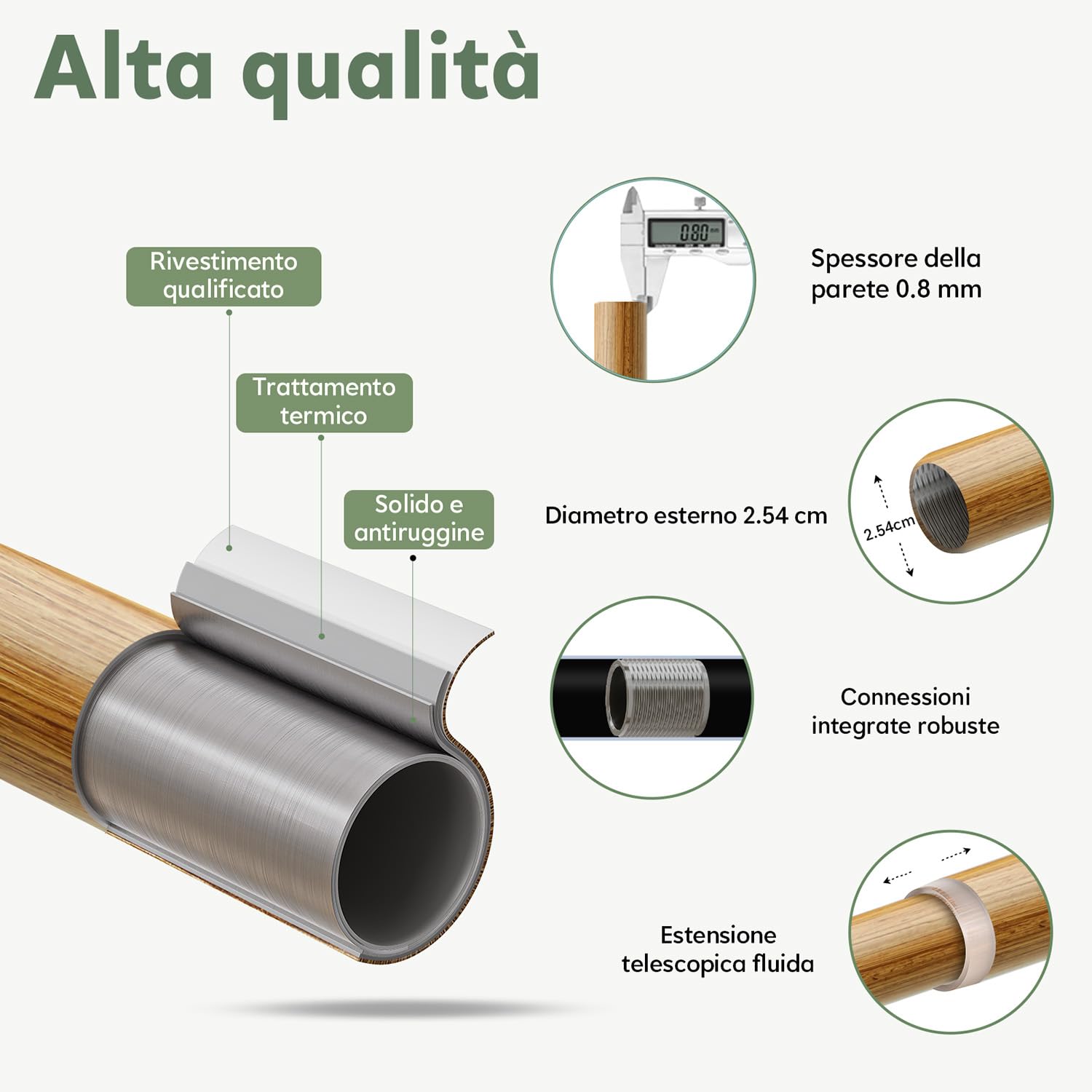 Barra Cortinas Extensible Con Acabado De Madera Oscura,Longitud 80-148 Cm,InstalacióN Mural,Modelo Corto,DiáMetro De Varilla 25 Mm,Capacidad De Carga De 15 Kg,Apta Para SalóN,Dormitorio