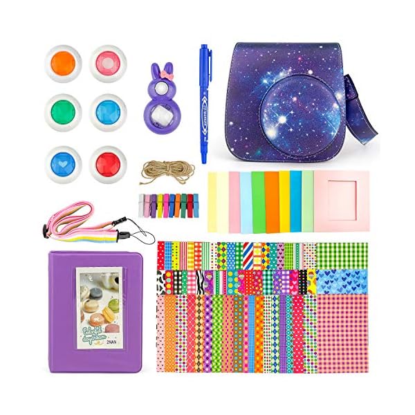 8 in 1 Zubehör Kompatibel mit Instax Mini 9/8/8+ Sofortbildkamera, PTN Sofortbildkameras Kamera Zubehör Kompatibel…