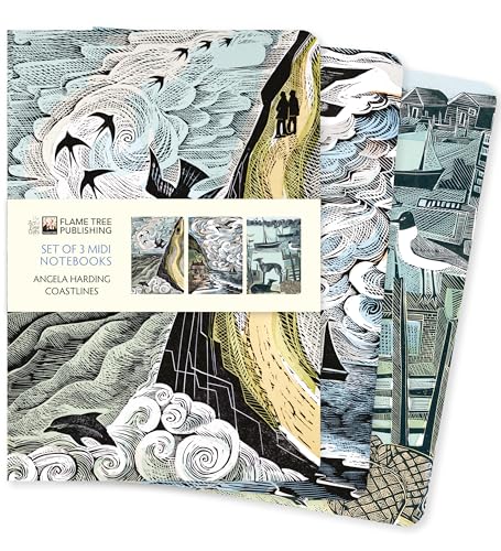 Angela Harding: Coastlines Set of 3 Midi Notebooks (Midi Notebook Collections)