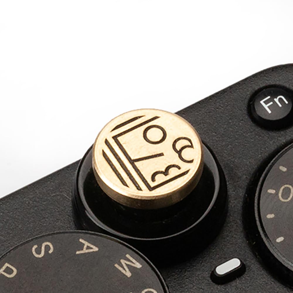 Abstract Graffiti Style hot Shoe Cover Shutter Decorative Button for Fujifilm XT200 XPRO3 XPRO2 XT4 XT5 XE3 XE4 XT50 XT30 XT200 XT20 X Series (Copper Alloy-Shutter Decorative Button)