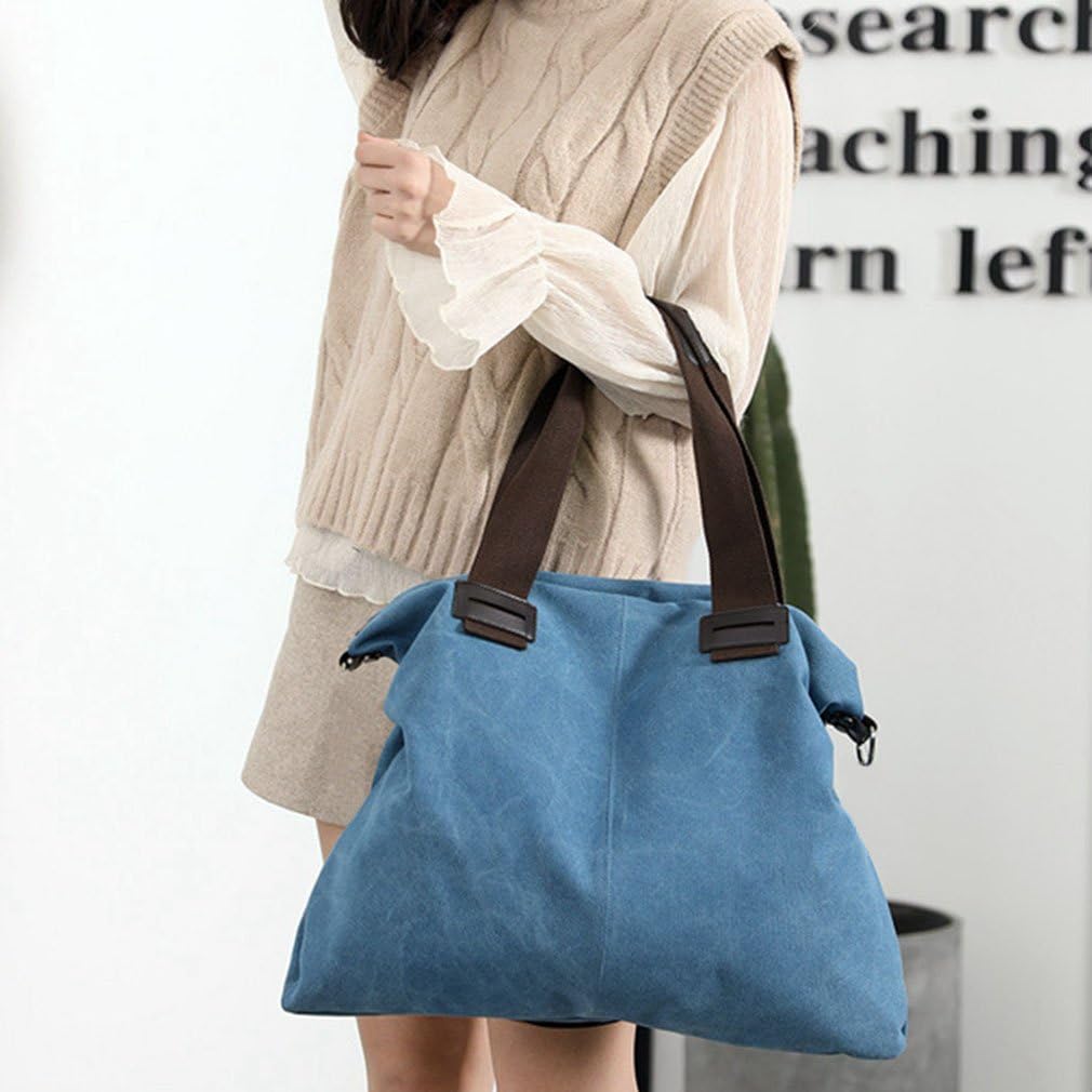 Sunshinejing Women's Canvas Tote Bag Shoulder Crossbody Purses Work Travel Handbag Hobo Bag - Image 6