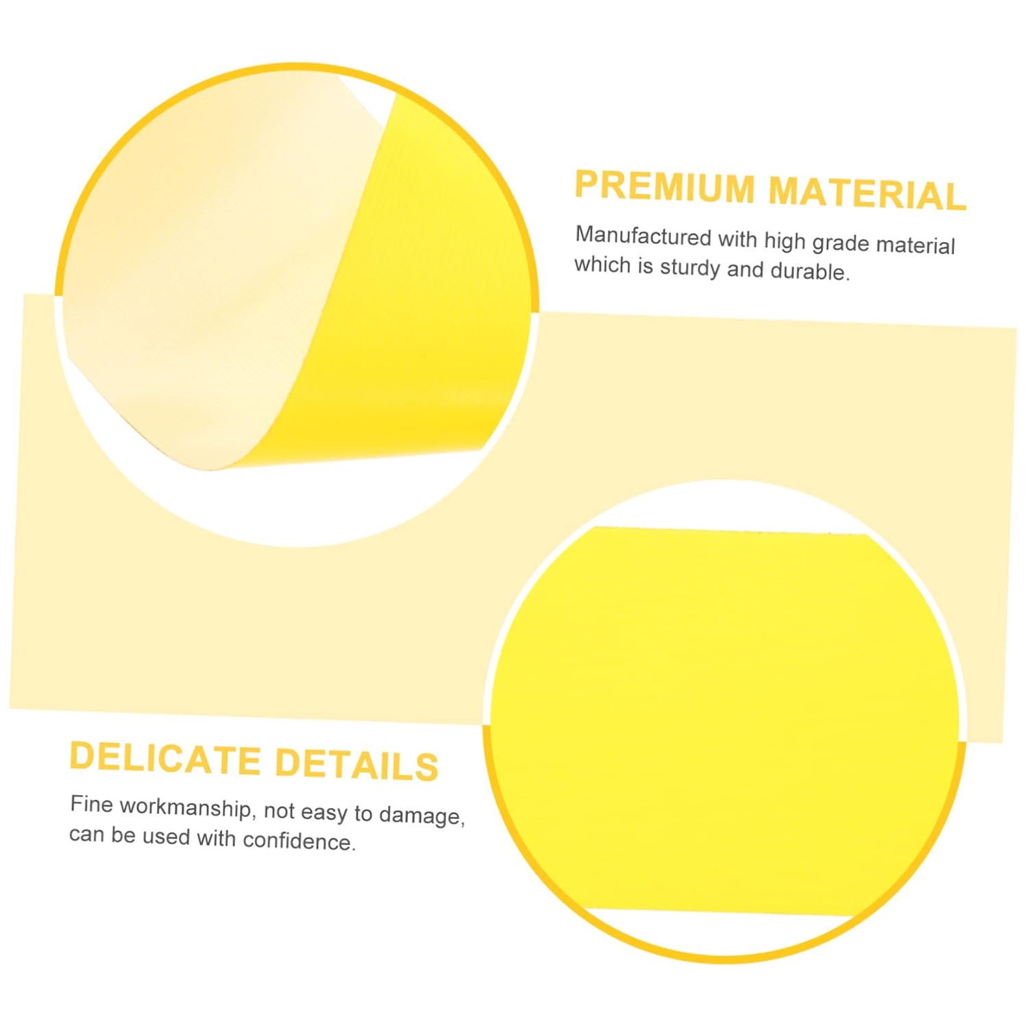 GARVALON 1 Roll Single Sided Cloth Duct Tape Oil Proof Waterproof Yellow