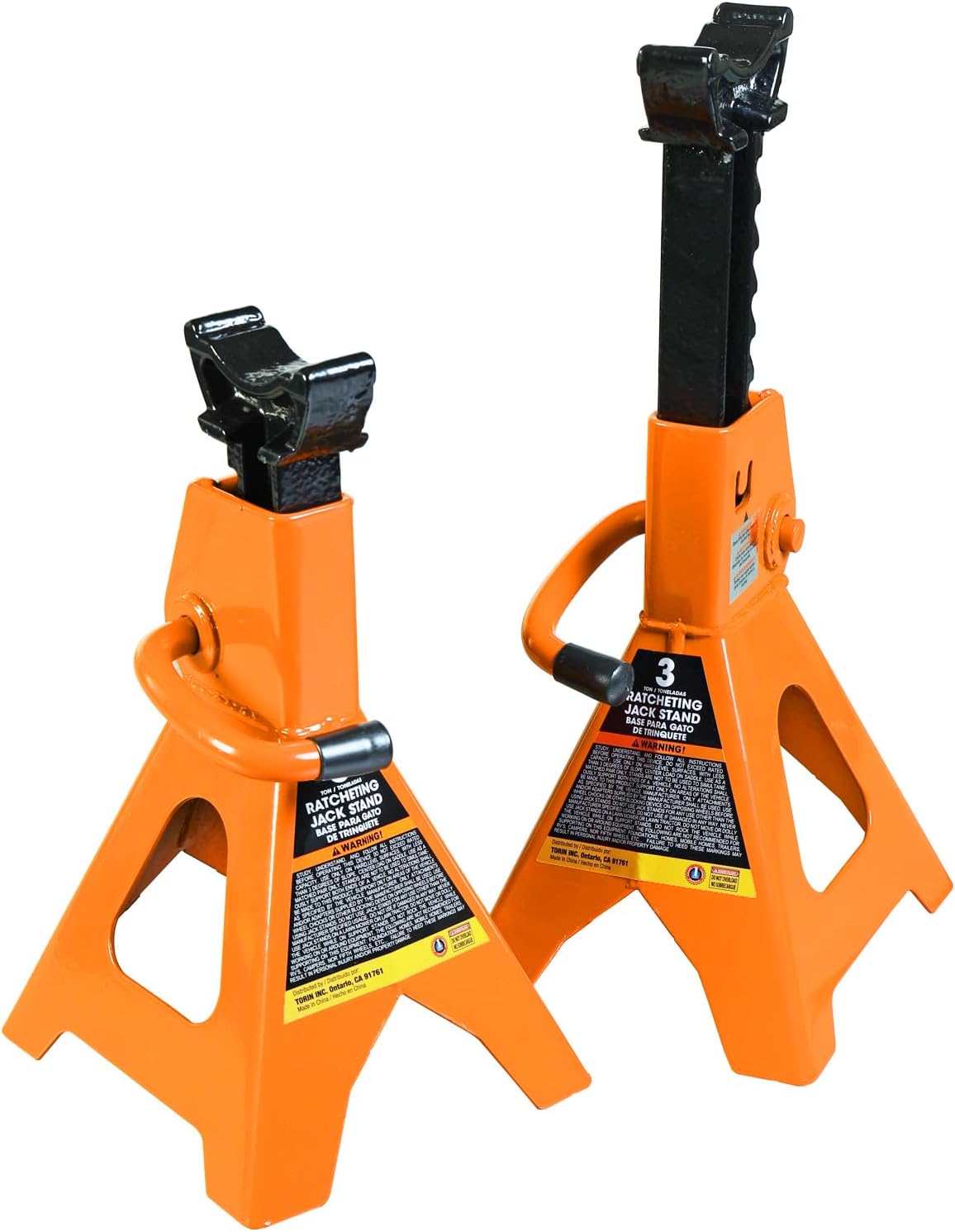 Torin 3T (6600LB) Jack Stands, with Adjustable Lock Car Jack Stand, Fit for Vehicle, 2 Pack
