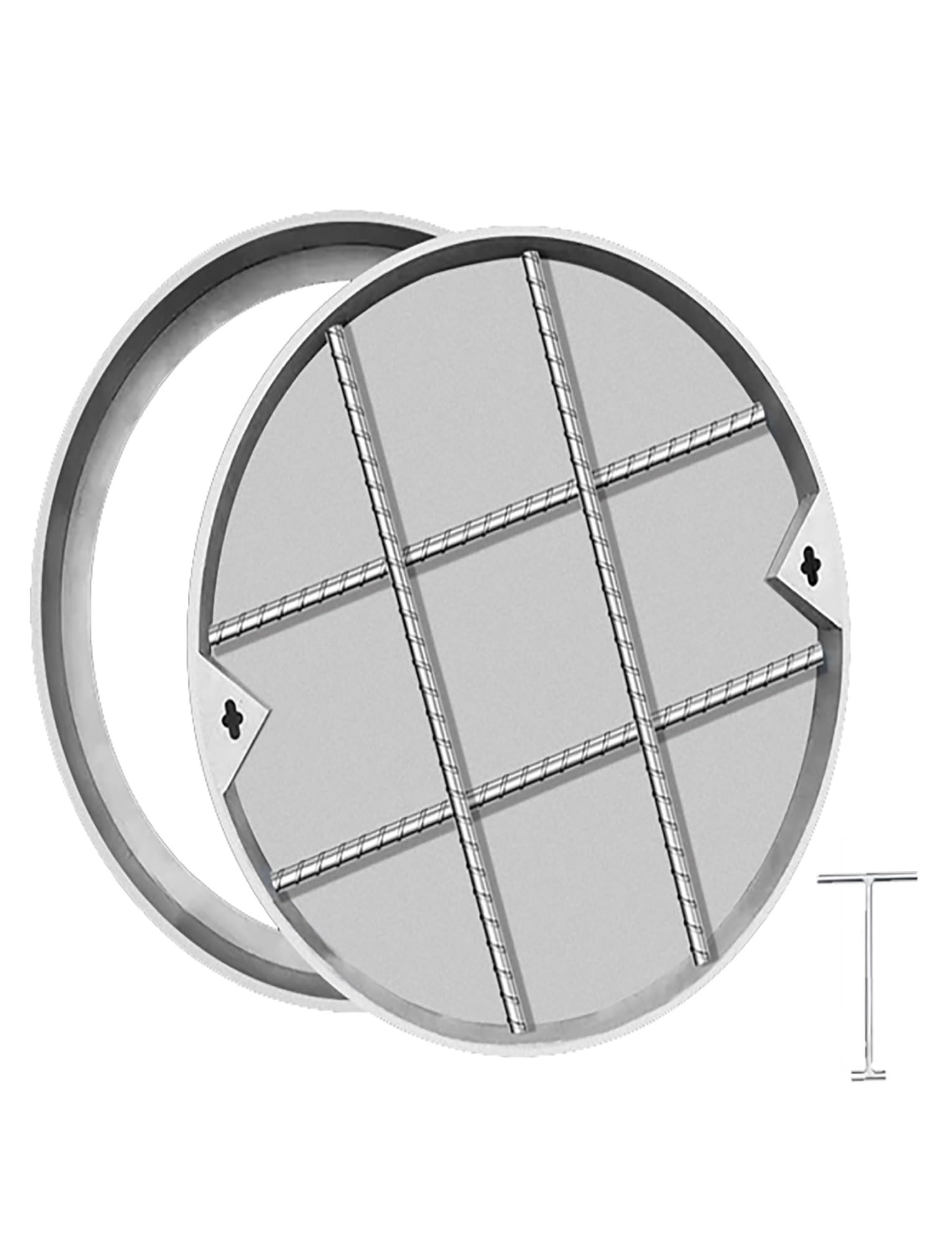 Tapa de alcantarilla de alta resistencia de acero inoxidable 304