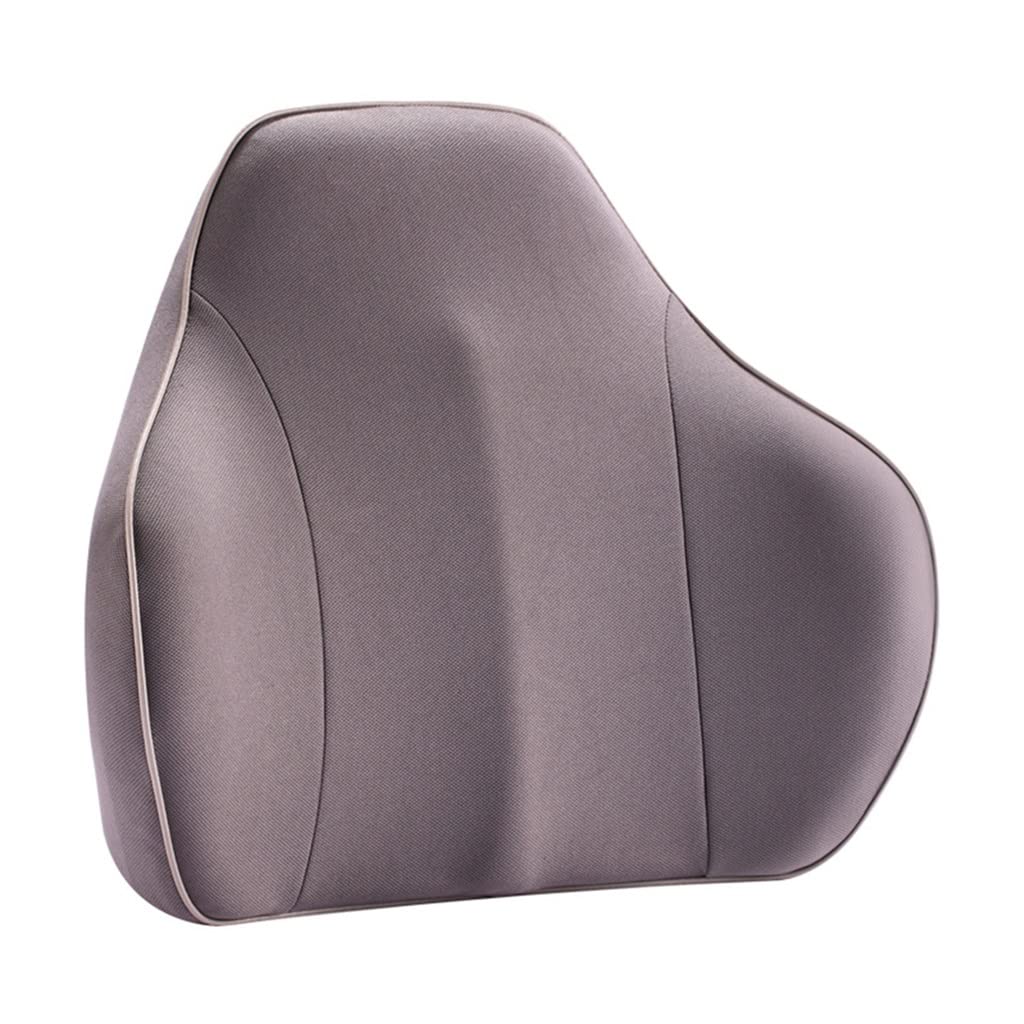 Lavable Voiture Lumbar Support Lumbar Soutien à la mémoire de la Mousse de Mousse Coussin Support Taie d'oreiller Taille Douce Coussin Coussin Coussin Coussin Coussin Voiture Accessoires(Gray)