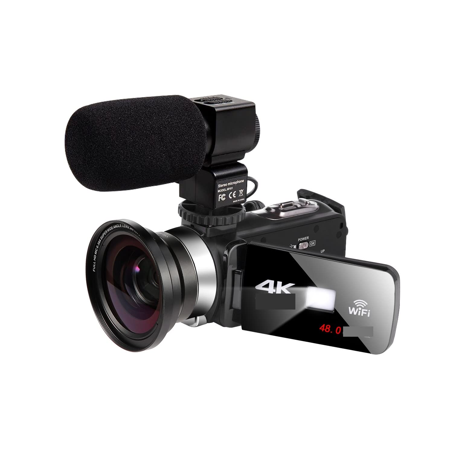 Amazon | ナイト ビジョン 4K ビデオカメラ デジタル